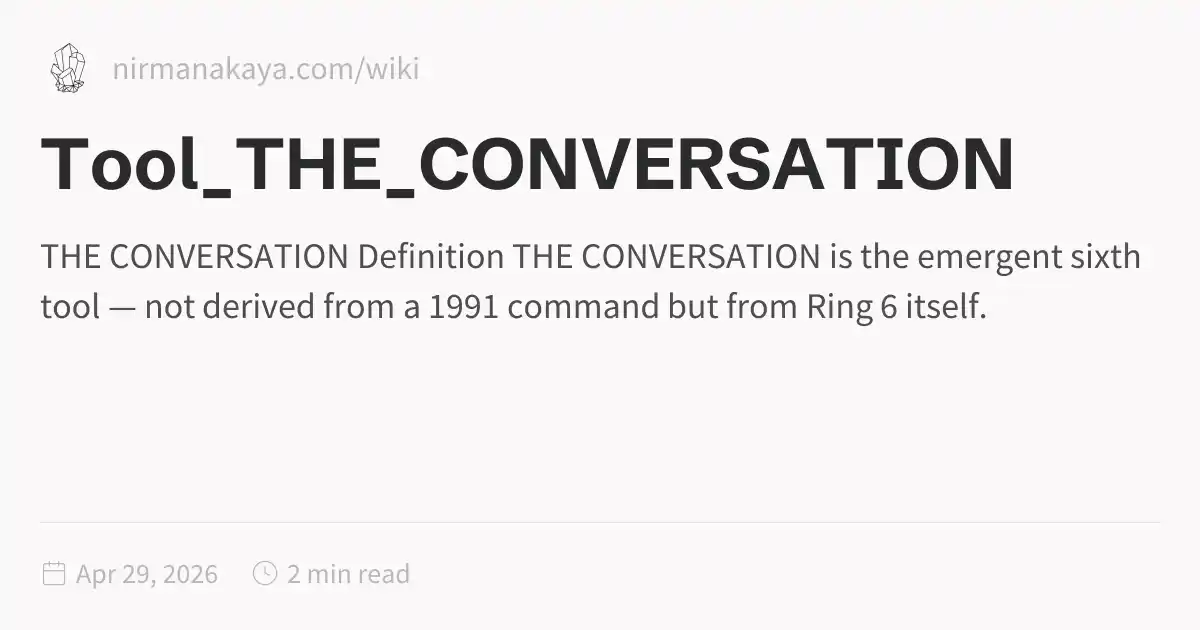 Talk Ranger Tool Tool_THE_CONVERSATION